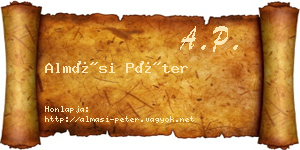 Almási Péter névjegykártya